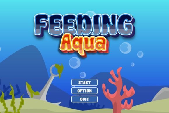 Fat Fish - Ocean Gaming Font PNG with transparent background - Preview 3