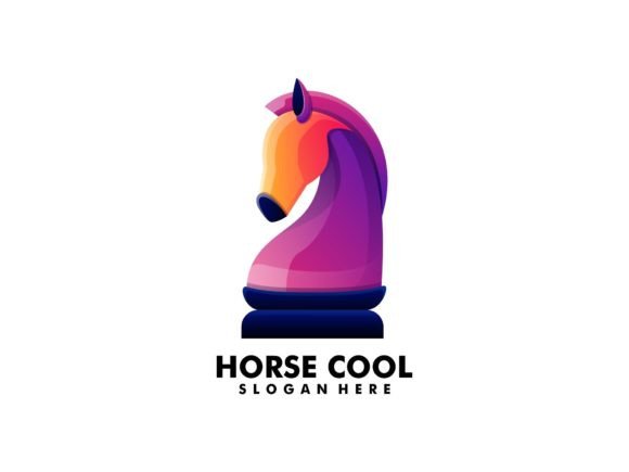 Horse Gradient Colorful Logo Graphic Logos By artnivora.std