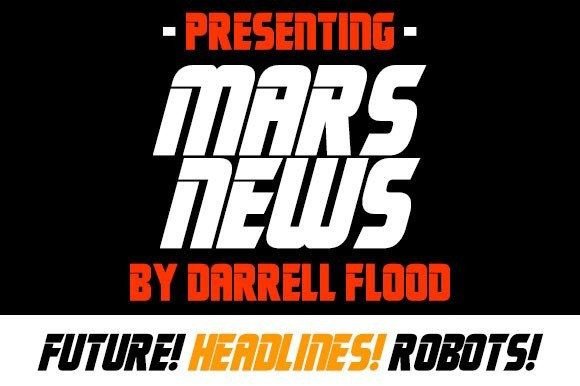 Mars News Font PNG with transparent background - Preview 1