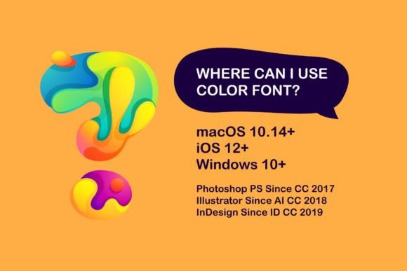 Paint Splashes Font PNG with transparent background - Preview 1