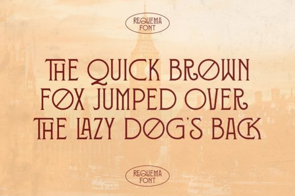 Requema Font PNG with transparent background - Preview 6