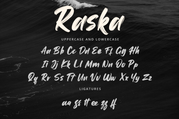 Raska Font PNG with transparent background - Preview 5