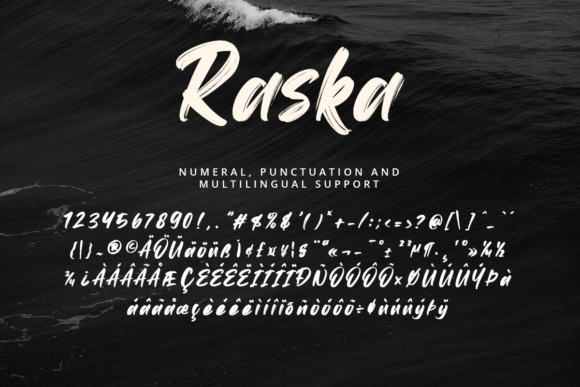 Raska Font PNG with transparent background - Preview 6