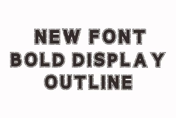 Bold Line Font - Preview 1