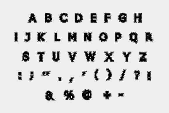 Bold Line Font - Preview 3