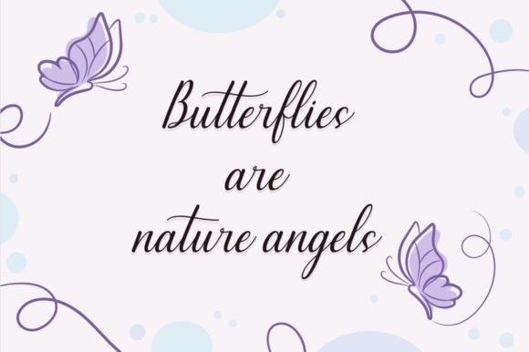 Butterflies Font - Preview 1