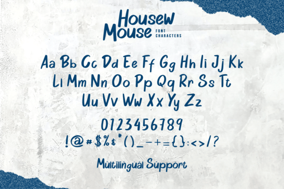 Housew Mouse Font PNG with transparent background - Preview 5