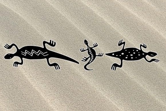 Lizards Font PNG with transparent background - Preview 2