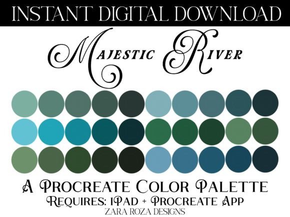 Majestic River - Procreate Color Palette