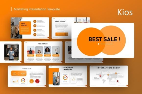 Preview of Marketing Presentation - Kios marketing presentation template