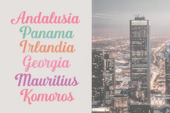 Meldina Font font preview - 1