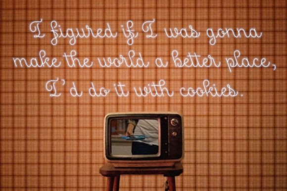 Midnight Diner Font PNG with transparent background - Preview 4