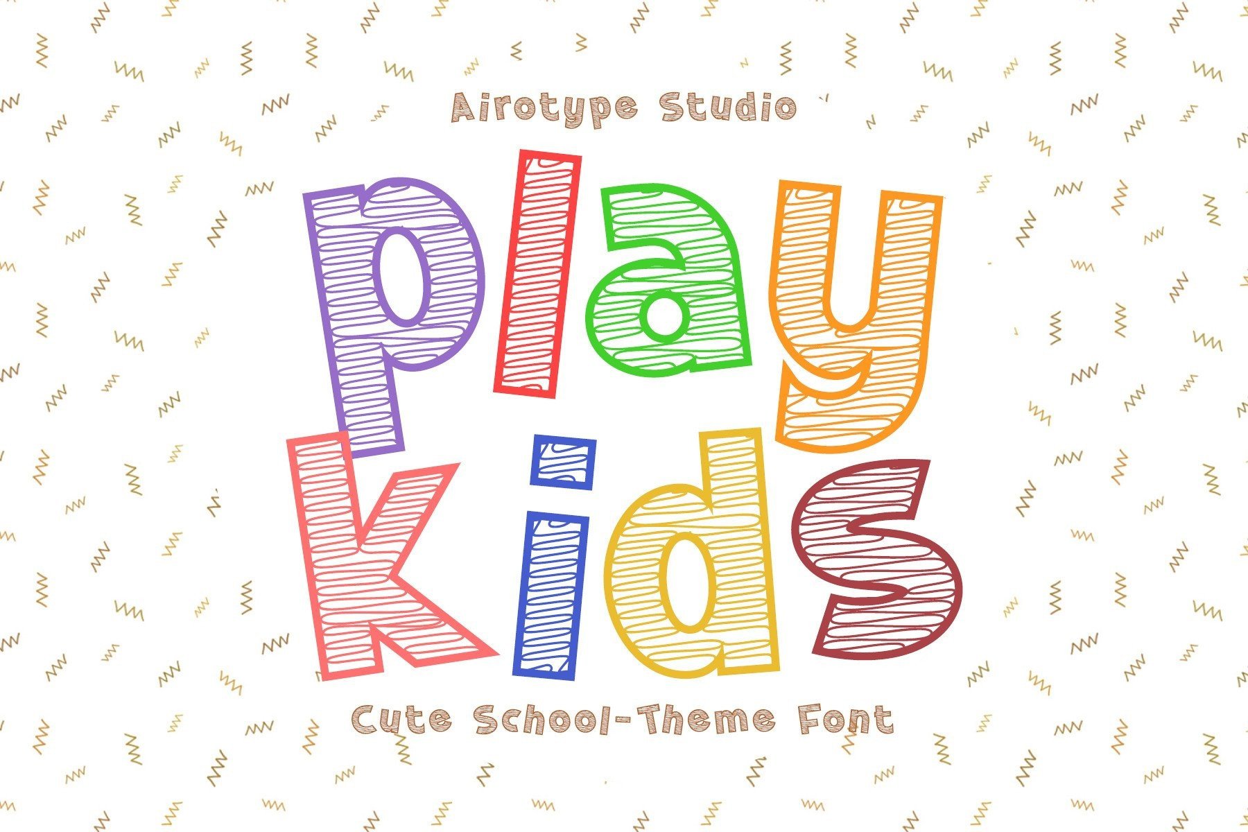 Play Kids preview - rounded playful font for early learning materials