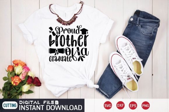 Proud Brother of a Graduate Gráfico Diseños de Camisetas Por Print Store