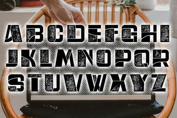 Retro Style Font PNG with transparent background - Preview 2