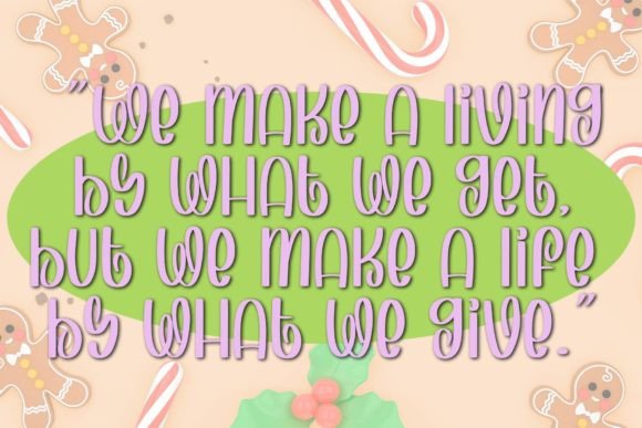 Candy Canes Font - Preview 2