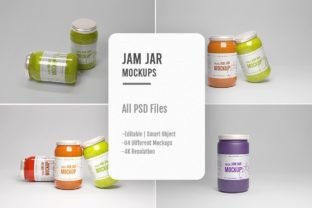 04 PSD Jam Jar Mockups