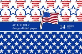 4th of July Digital Paper Pack Graphic by Elena Dorosh Art · Creative ...