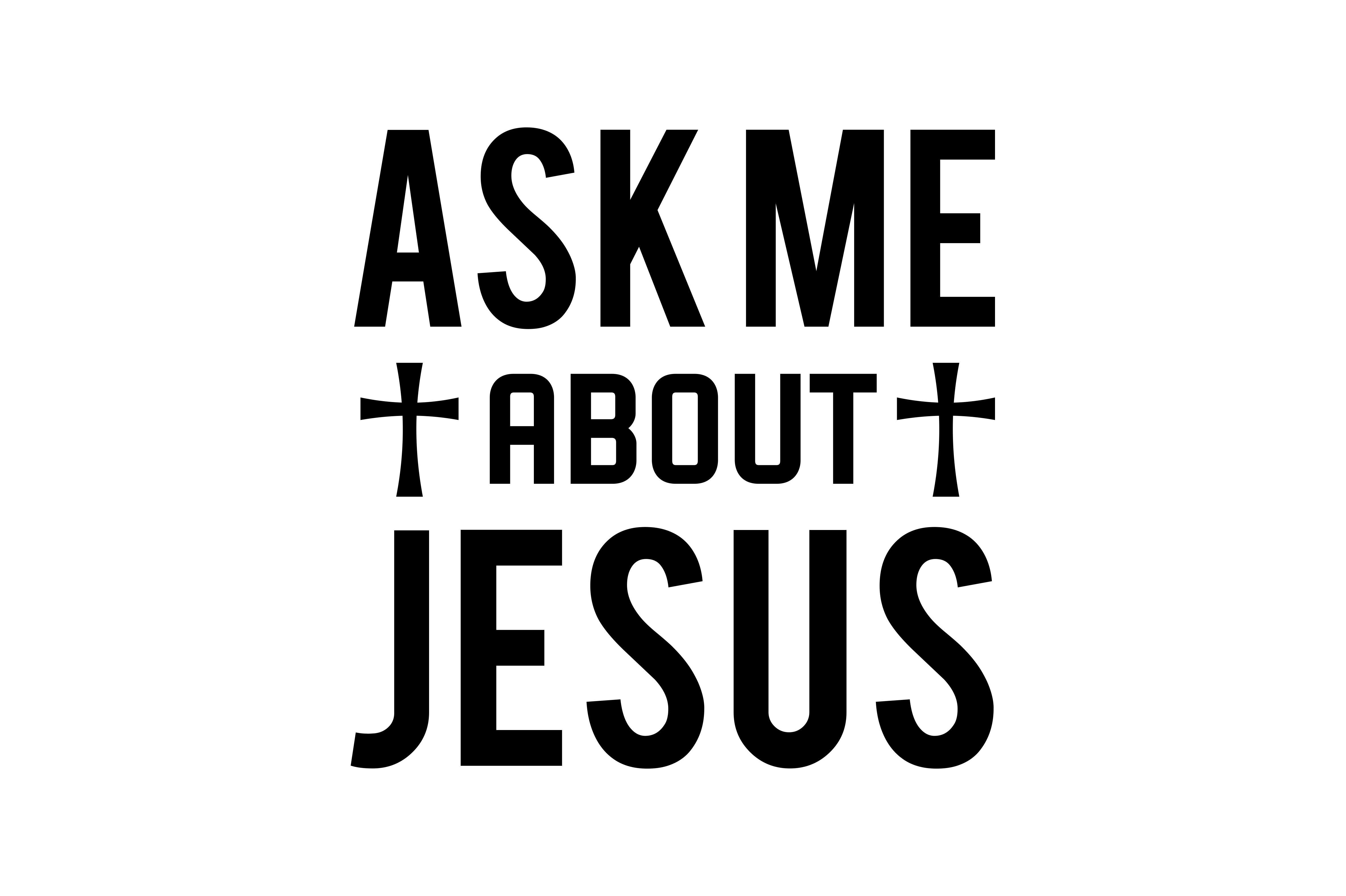 ASK ME ABOUT JESUS Graphic by T-shirt Heritage · Creative Fabrica