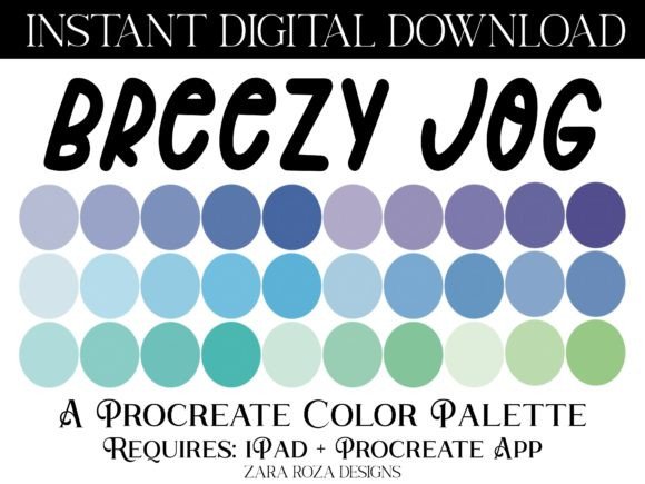 Breezy Jog Procreate Color Palette