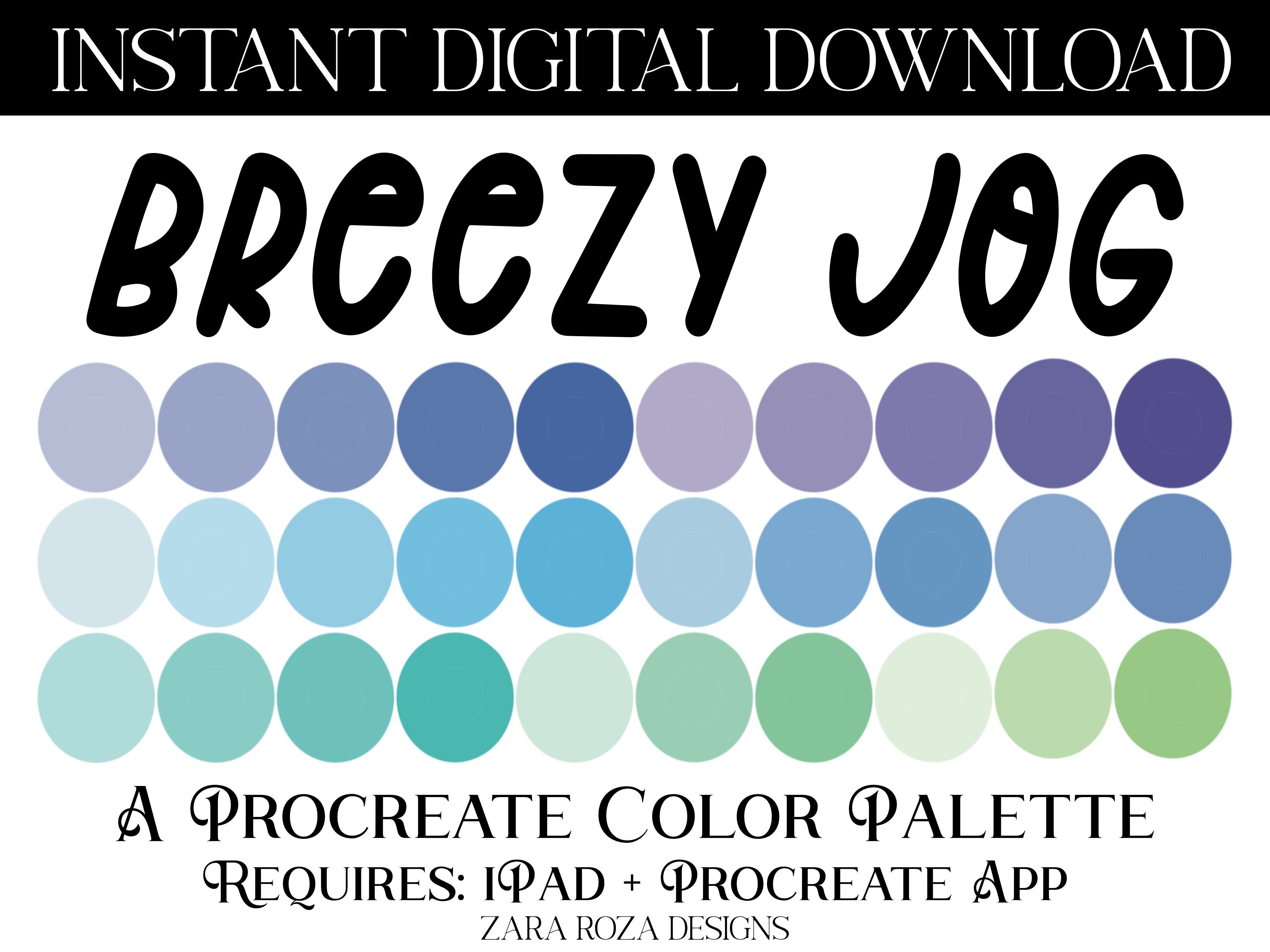 Breezy Jog Procreate Color Palette