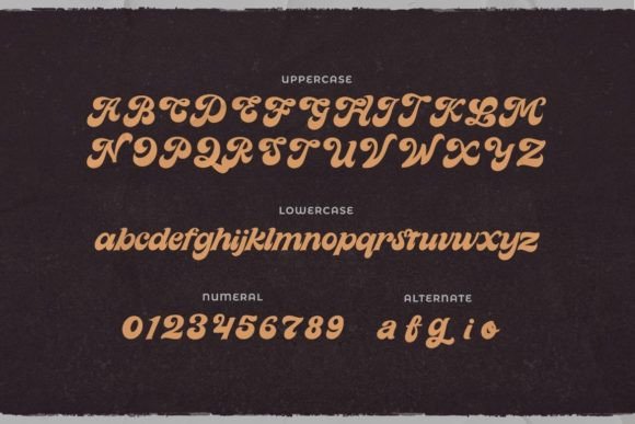 East Garage Font PNG with transparent background - Preview 1