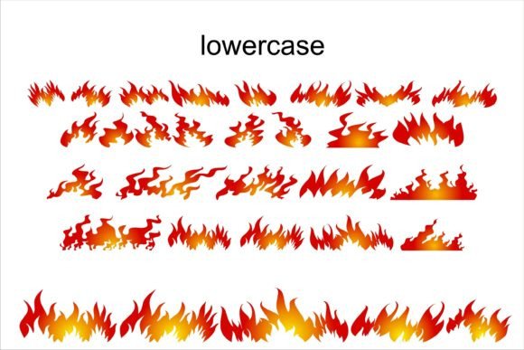 Fire Flames Font - Preview 1