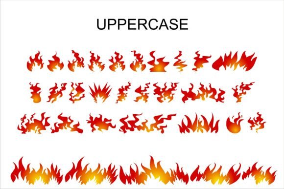 Fire Flames Font - Preview 2