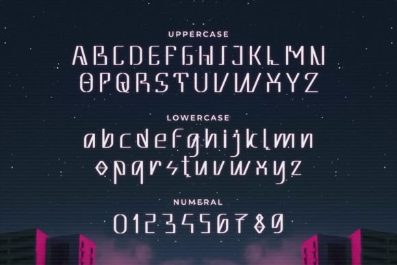 Galeti Font PNG with transparent background - Preview 1