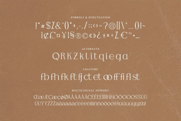 Gilberta Font - Preview 2