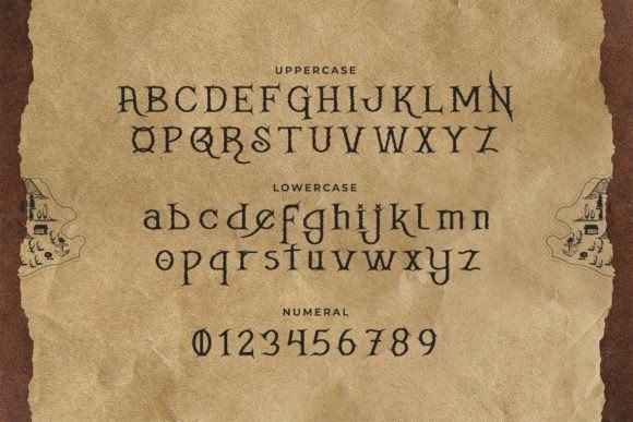 Jack Skull Font PNG with transparent background - Preview 1