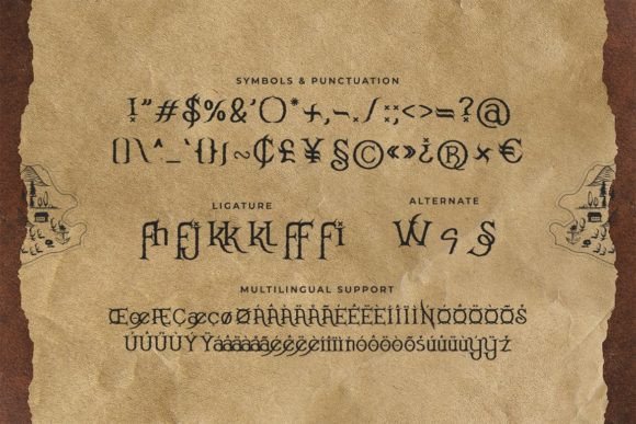 Jack Skull Font PNG with transparent background - Preview 2