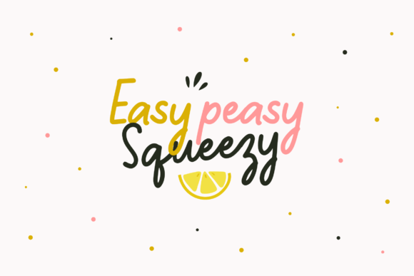 Lemonmint Font PNG with transparent background - Preview 1