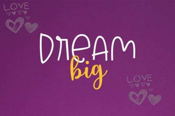 Mikina Sweet Font PNG with transparent background - Preview 2