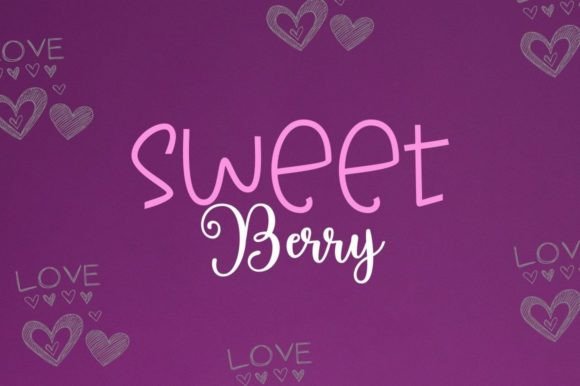 Mikina Sweet Font PNG with transparent background - Preview 4