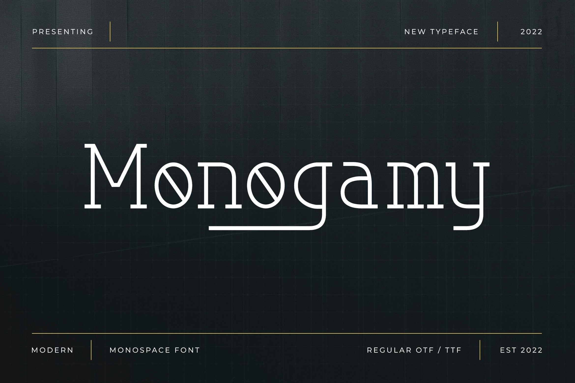 Monogamy Font by TypeFactory preview