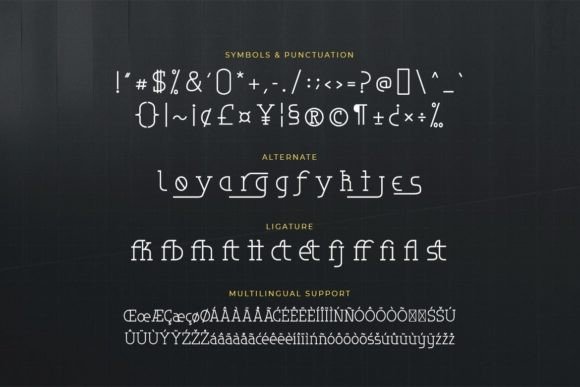 Monogamy Font PNG with transparent background - Preview 2