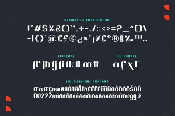 Oreatives Font PNG with transparent background - Preview 2