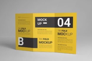 PSD Tri Fold Brochure Mockup Graphic by sujhonsharma · Creative Fabrica