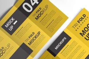PSD Tri Fold Brochure Mockup Graphic by sujhonsharma · Creative Fabrica