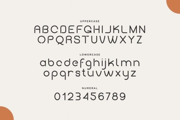 Poffy Rounded Font PNG with transparent background - Preview 1