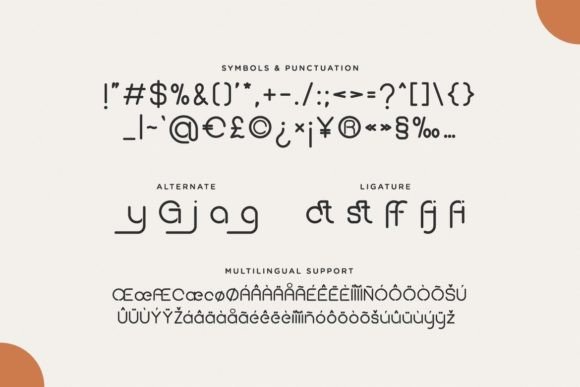 Poffy Rounded Font PNG with transparent background - Preview 2
