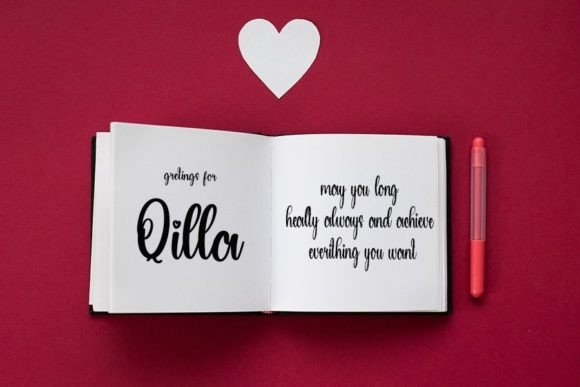 Qilla Font PNG with transparent background - Preview 2