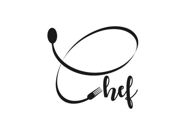 Restaurant Logo with Chef Wordmark Icon