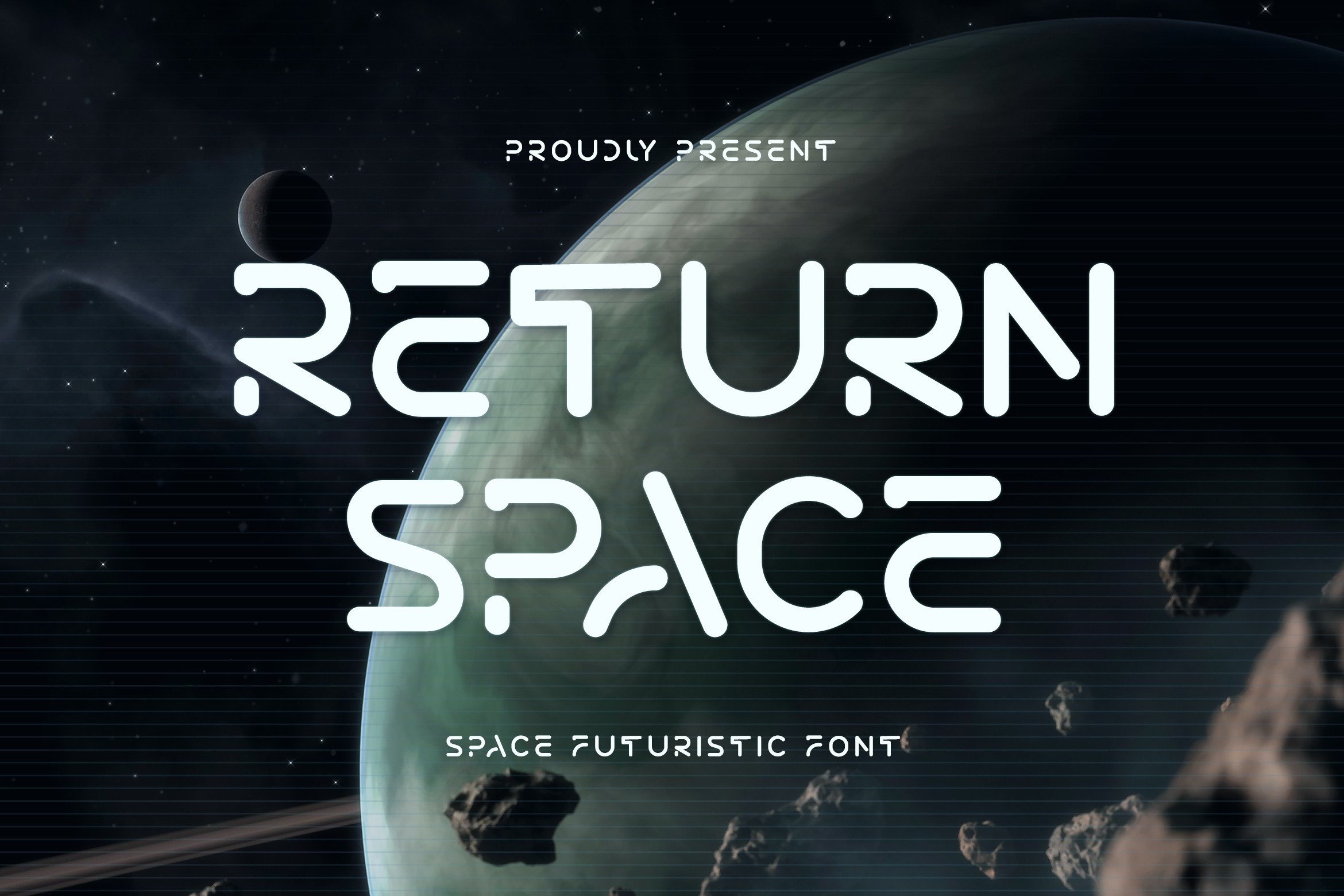 Return Space preview, modern space themed display