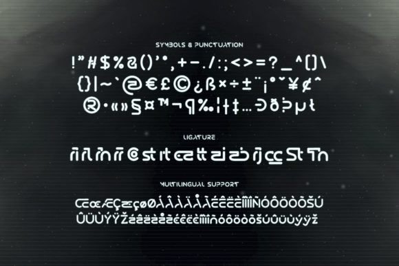Return Space Font PNG with transparent background - Preview 2