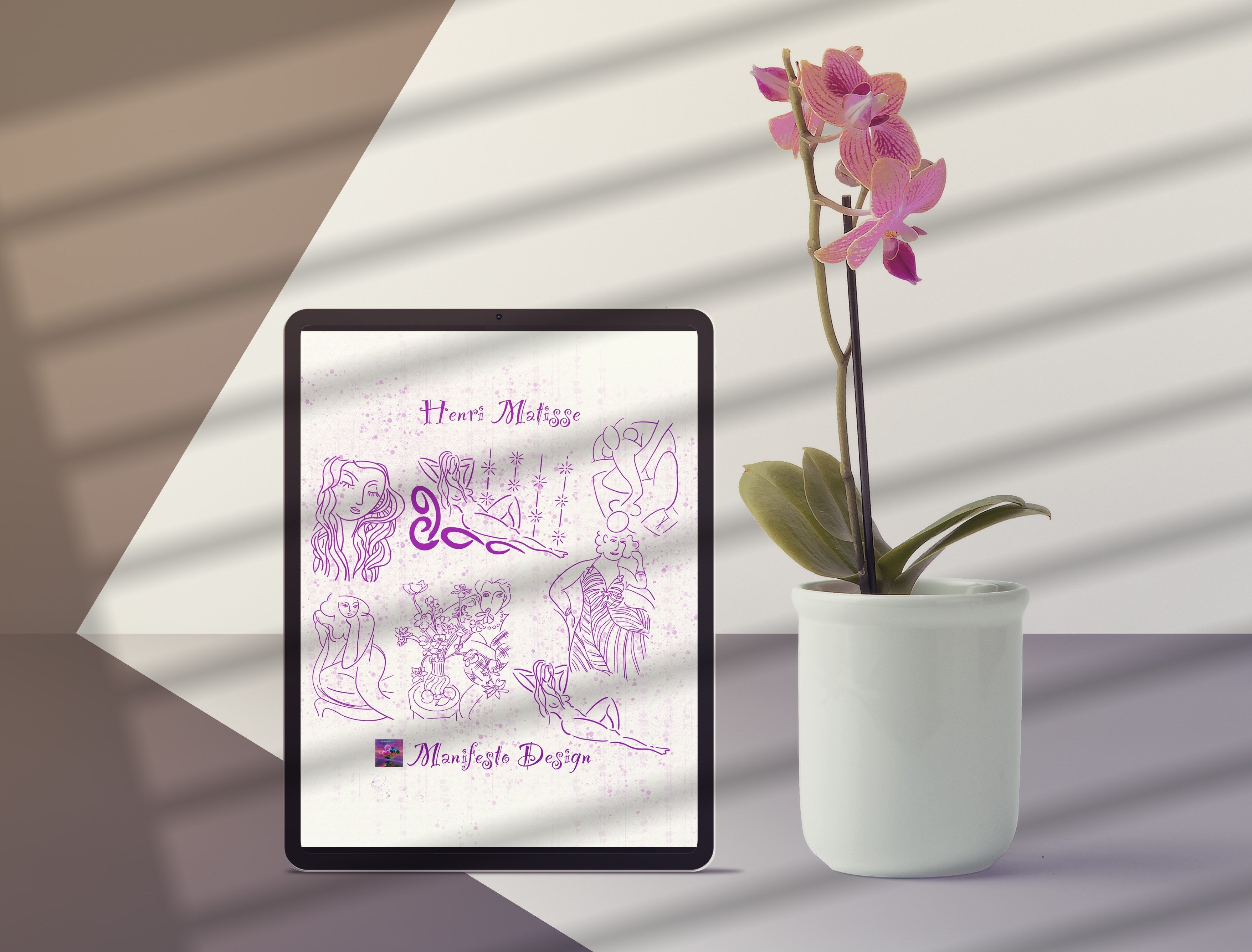 15 Line Art Matisse for Procreate V 7