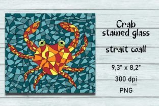 Crab Stained Glass Tumbler PNG Graphic by irinka.dimkovna · Creative ...