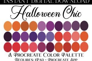 Halloween Chic Procreate Color Palette Graphic by ZaraRozaDesigns ...