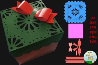 Lacy Exploding Box with Bow · Creative Fabrica